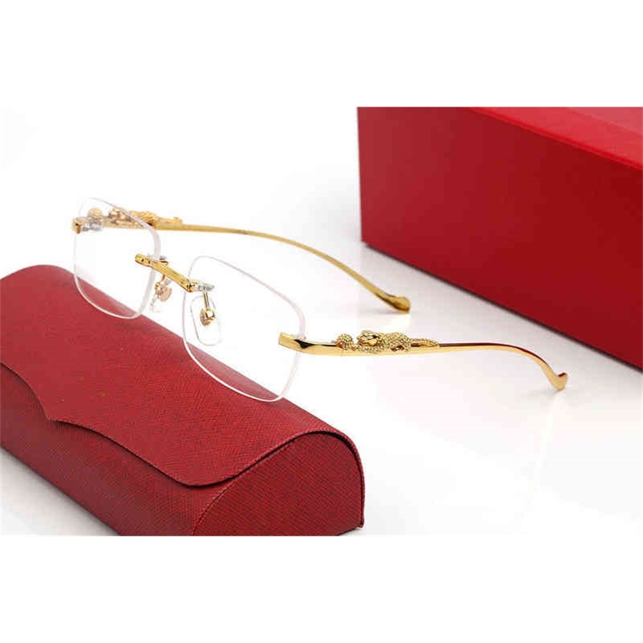 

Fine Accessories Ancient Rimless Square Sunglasses Men Oculos New Lens Shape Metal Frame Clear Glasses for Reading Gafas Women 147541 French