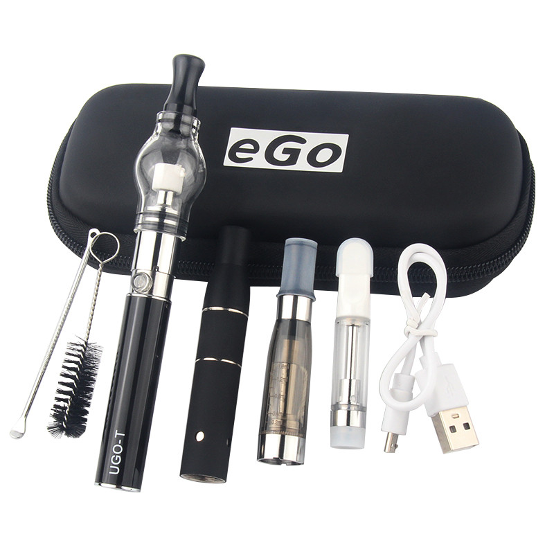 

UGO T Vaporizer 4 in 1 Starter Kit with CE4 Dry Herb Wax Pen Glass Globe Tank Vape Ecig 1100mah Evod Ego Battery