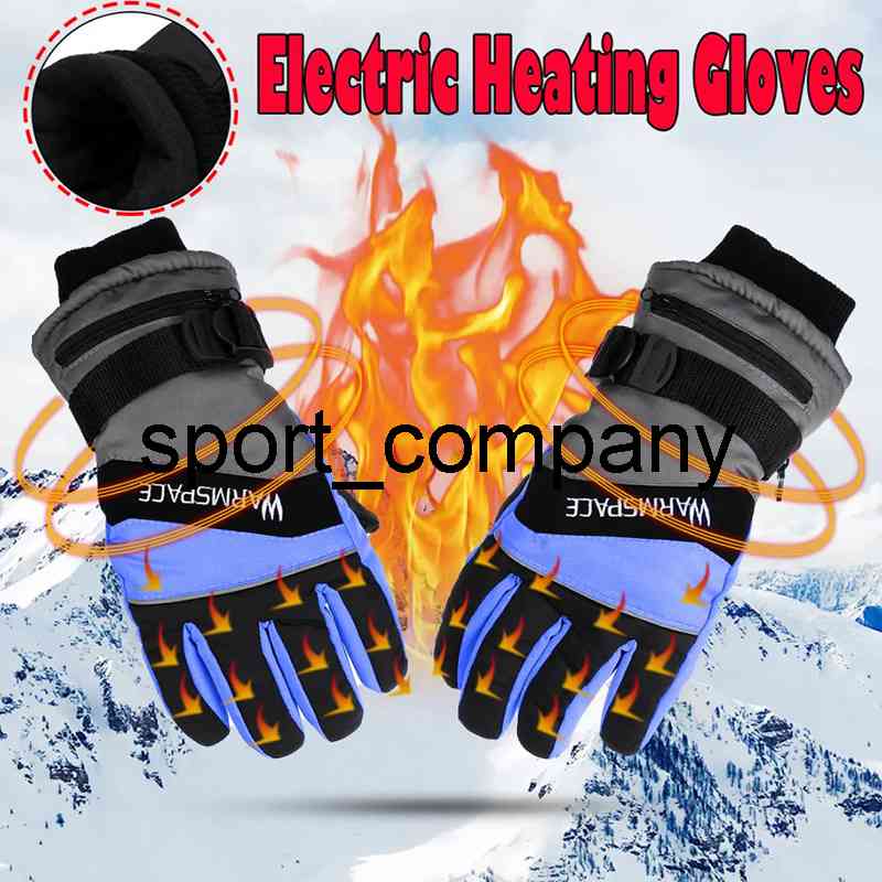 

Electric Heated Gloves USB Hand Warmer Charging Heating Finger Heating Safety Constant Temperature Winter Cycling Warm Gloves, Blue m