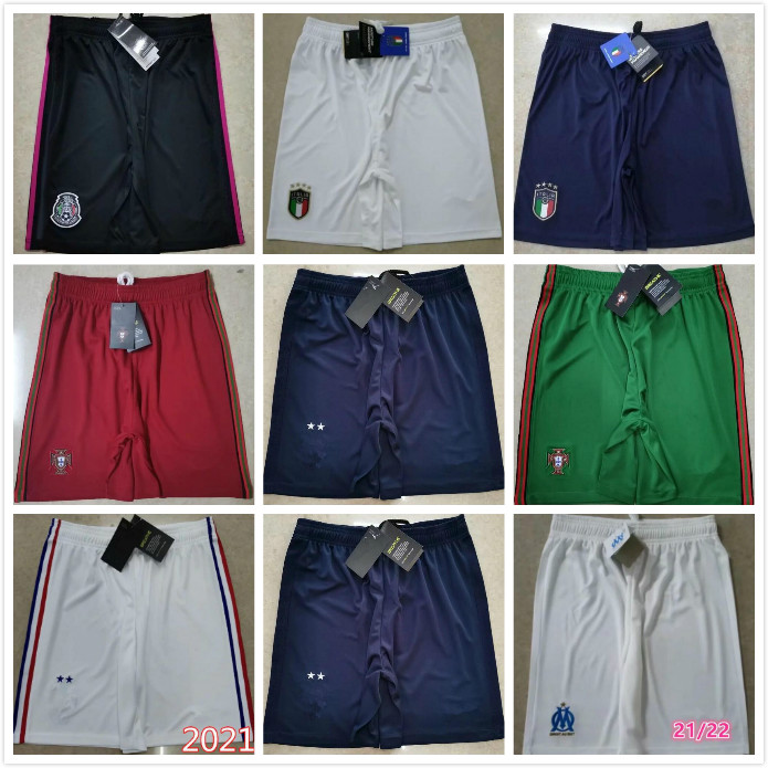 

Mens Soccer Shorts mbappe 2021HAZARD KANE ISCO RAMOS MODRIC short pants 20 21 Italy QUARESMA futbol football Pant, Black;red
