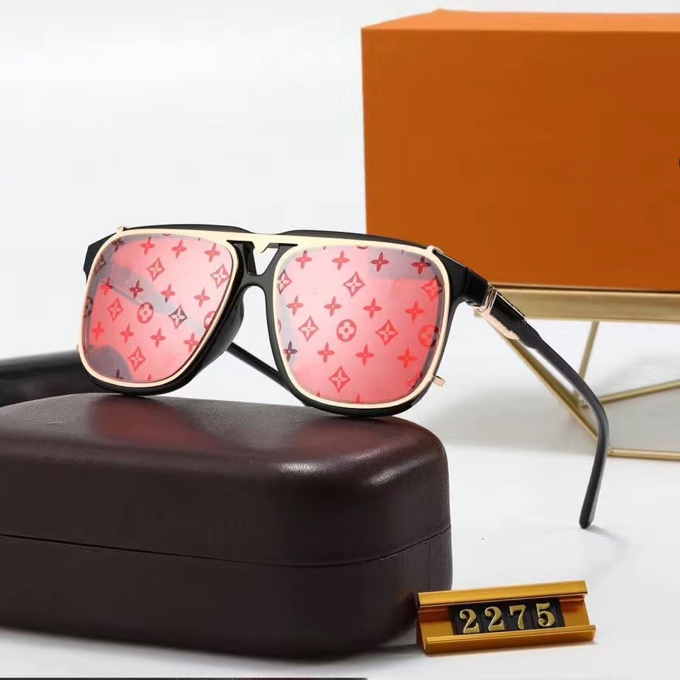

2274 Designer Sunglasses Men Eyeglasses Outdoor Shades PC Frame Fashion Classic Lady Sun glasses Mirrors for Women, White;black