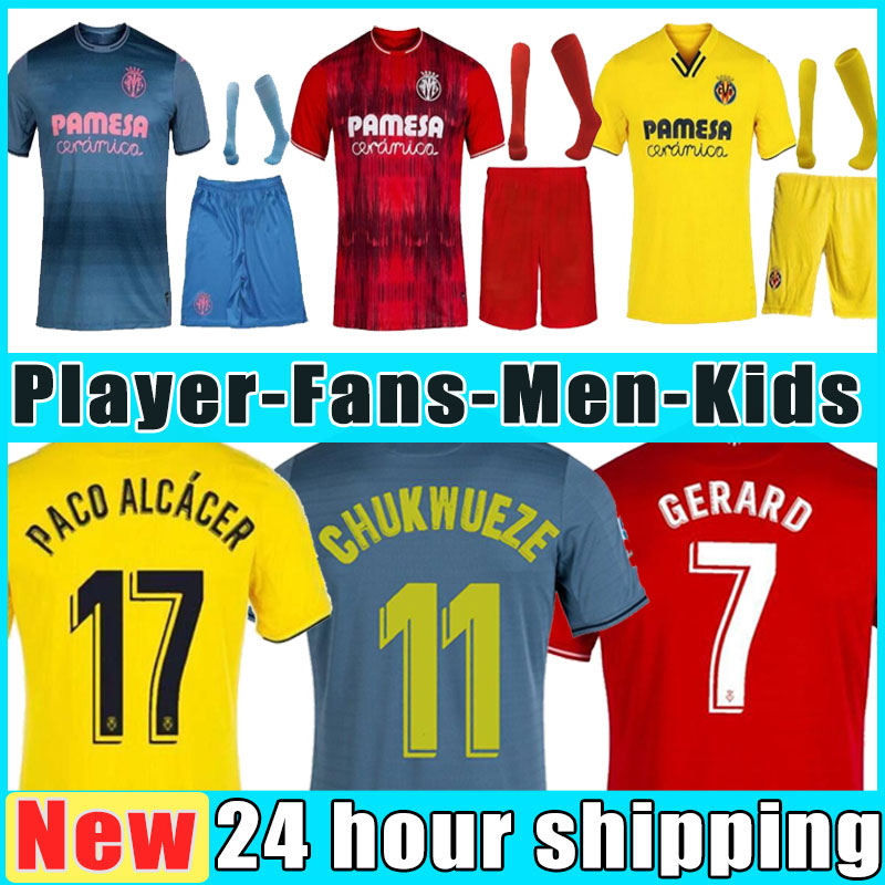 

2021 2022 Villarreal S.CAZORLA soccer jerseys TAKE GERARO CHUKWUEZE 21/22 Home Away Parejo ALCACER MOI GOMEZ men kids kit Football Shirt uniform full set socks suit