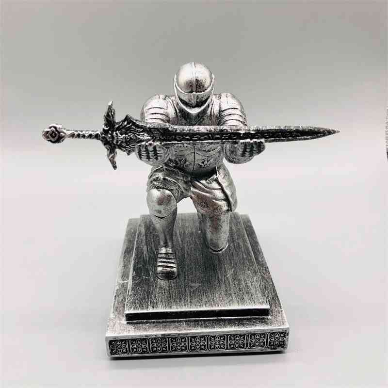 

Executive soldier Knight insert creative magnet paper clip back sword pen holder