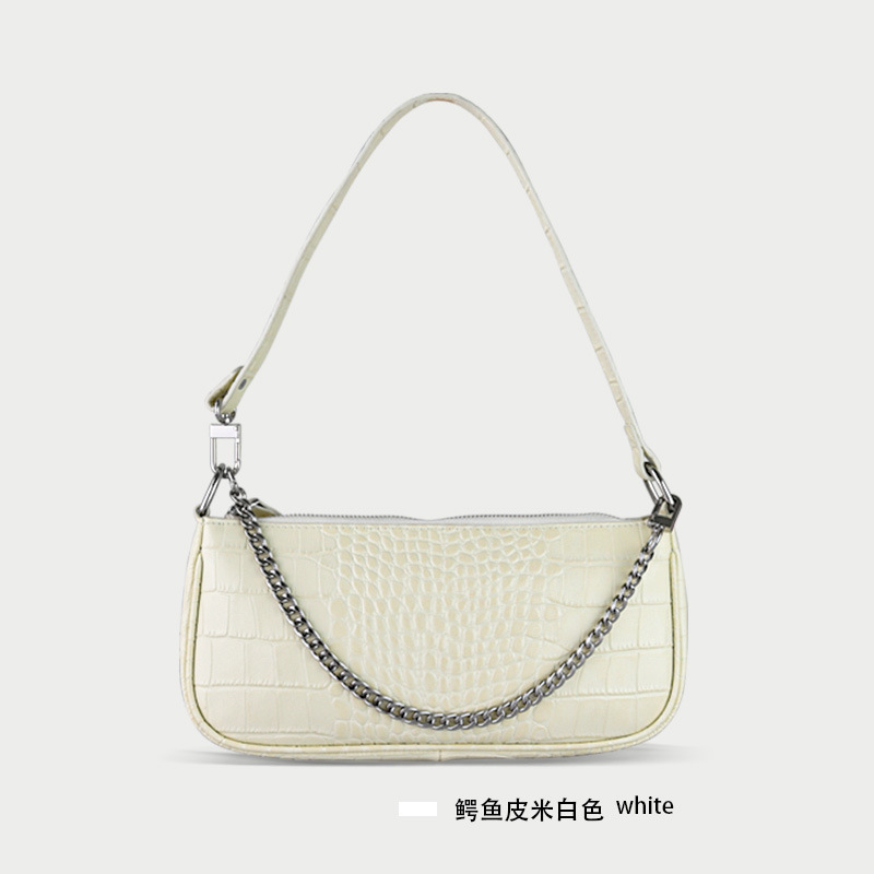 Conception de la main de loin Luxe de luxe sous-armes Français Niche Design Club de style étranger de haute qualité Sac à bandoulière blanche