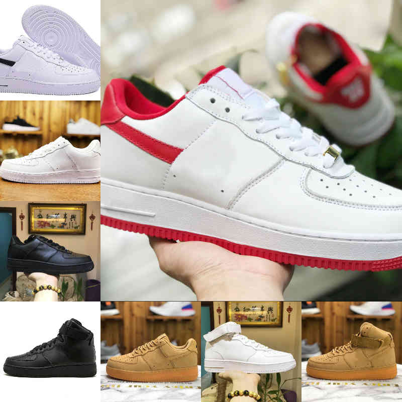 

Wholesale 2021 New Designers Outdoor Men Low Skateboard Shoes Cheap One Unisex 1 Knit Euro Airs High Women All White Black Sports Shoes F66