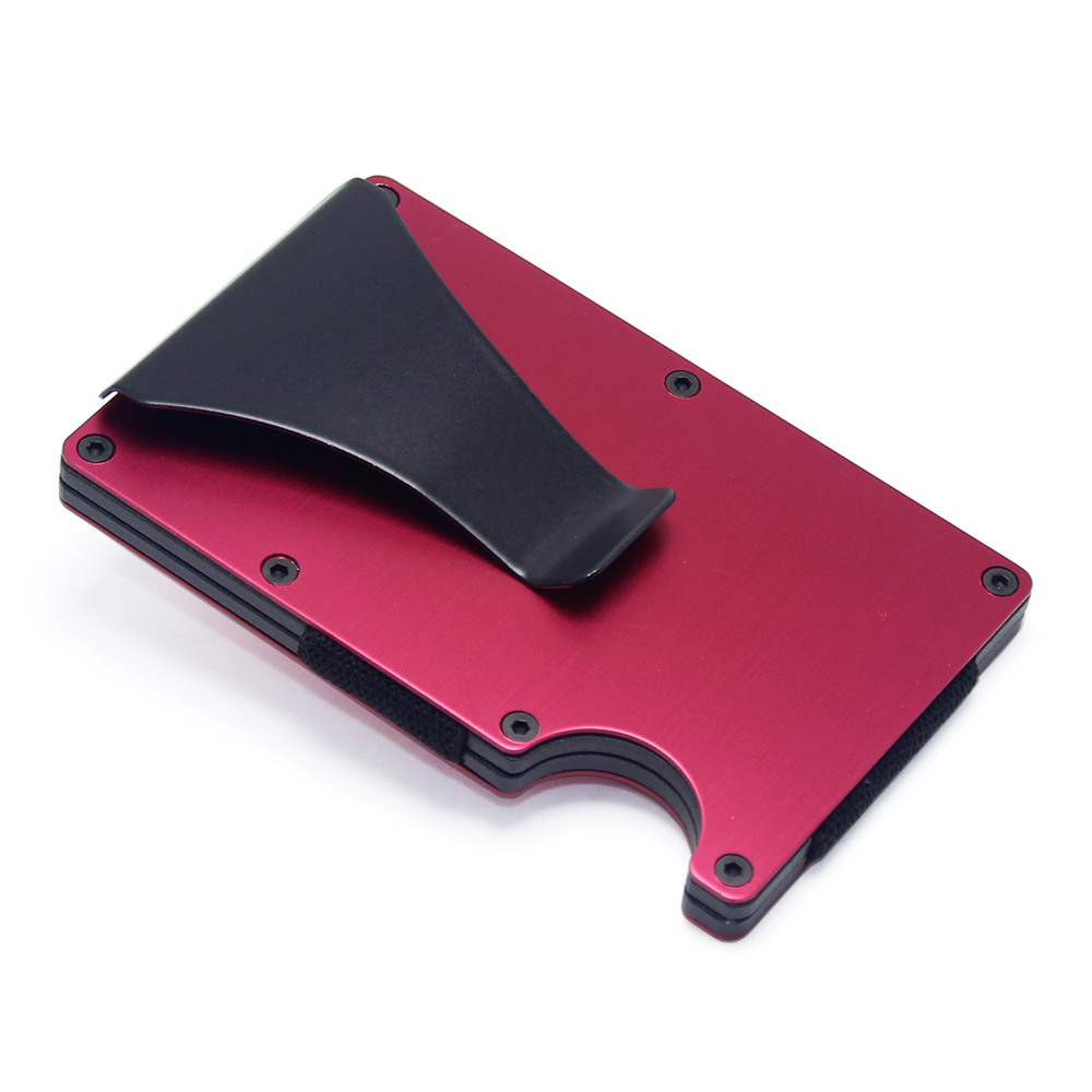

Metal Simple RFID Carbon Fiber Wallet Card Business Cards Wallets Note Storage