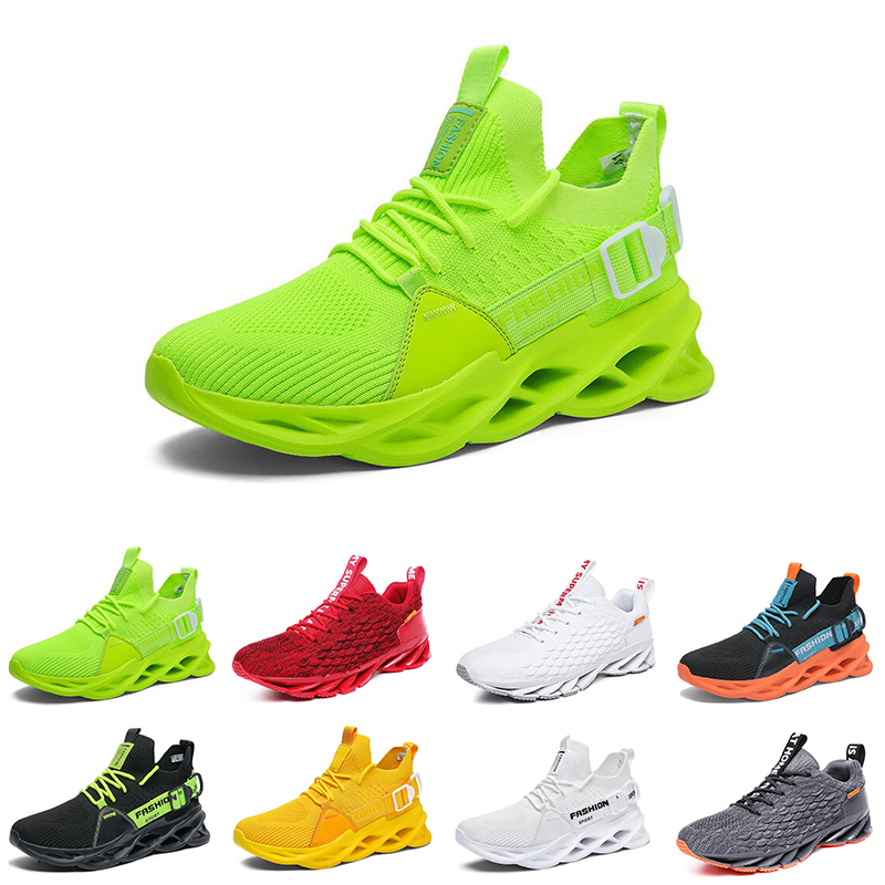 

men women running shoes Triple black cream yellow red lemen green Cool grey mens trainers sports sneakers twenty four