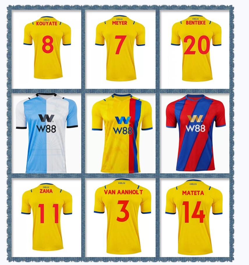 

21/22 Palace Soccer Jerseys Zaha MILIVOJEVIC TOWNSEND SAKHO BENTEKE MATETA EZE McARTHUR CPFC 2021 2022 men kids Kits sock Full sets Football Uniforms