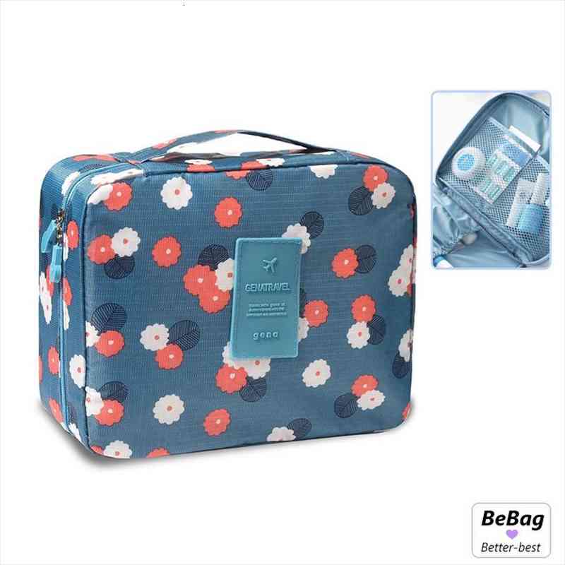 

cosmetic waterproof travel storage bags case portable double layer womens makeup organizer mens toiletry