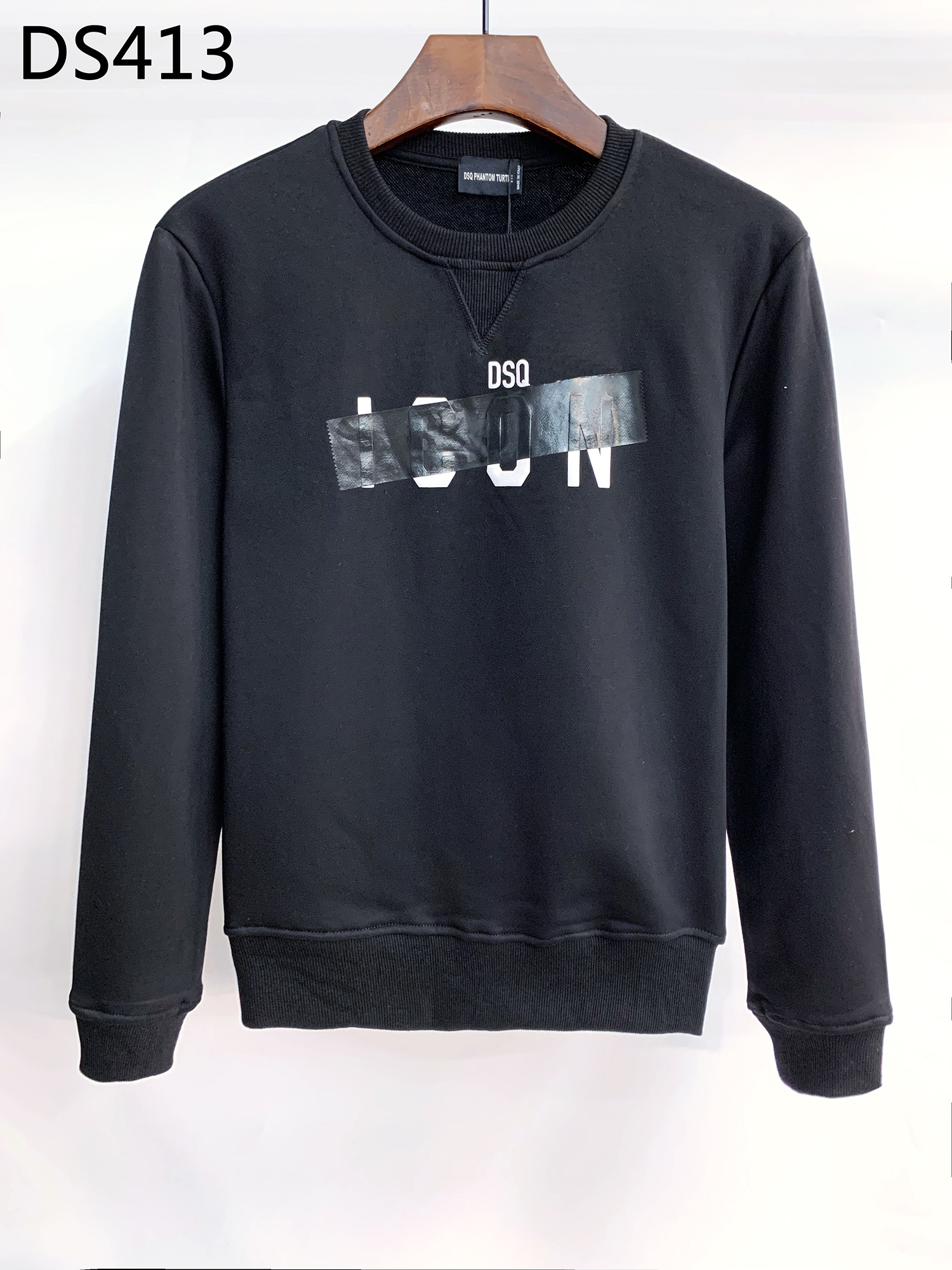 

DSQ PHANTOM TURTLE Brand Hoody Mens Designer Hoodies Italy fashion Sweatshirts Autumn Winter Print Man Hoodie Male Top Quality 100% Cotton Tops 58552, Black