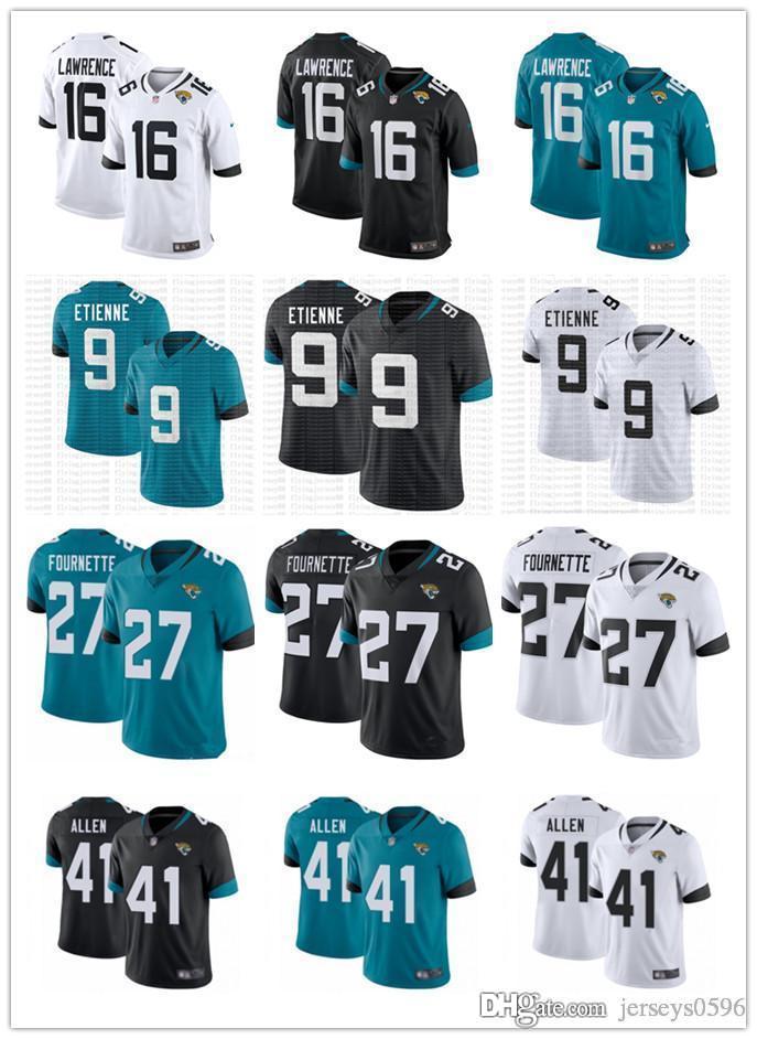 

Men Jacksonville Jaguars 15 Gardner Minshew 16 Trevor Lawrence 41 Josh Allen 27 Fournette 9 Travis Etienne Football Jerseys, Black;red