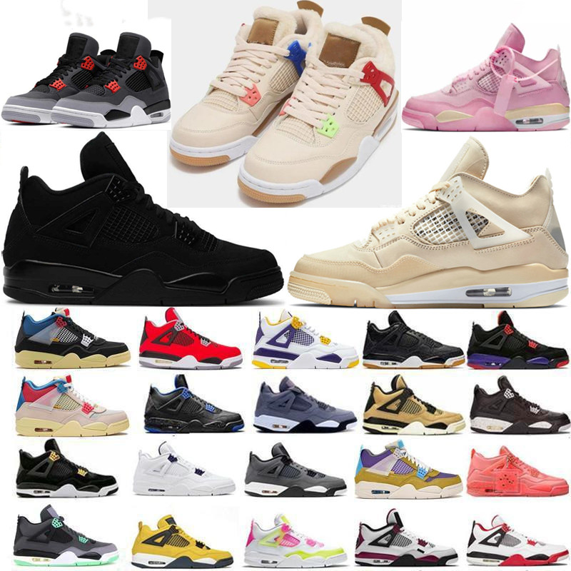 

Top Quality Jorden Jumpman 4s Basketball Shoes 4 Where The Wild Things Are RETRO BLACK Cat Infrared Cream Sail Oklahoma Sooners University Blue Mens Sports Sneakers, Not sold separately