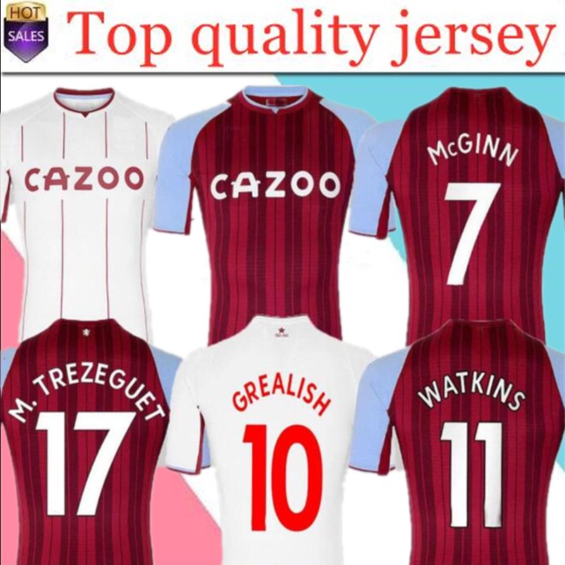 

Aston Soccer Jerseys villa GREALISH BUENDÍA TRAORE BARKLEY 2021 2022 WATKINS WESLEY EL GHAZI M.TREZEGUET McGINN Football Shirt Men and kids kits, A4