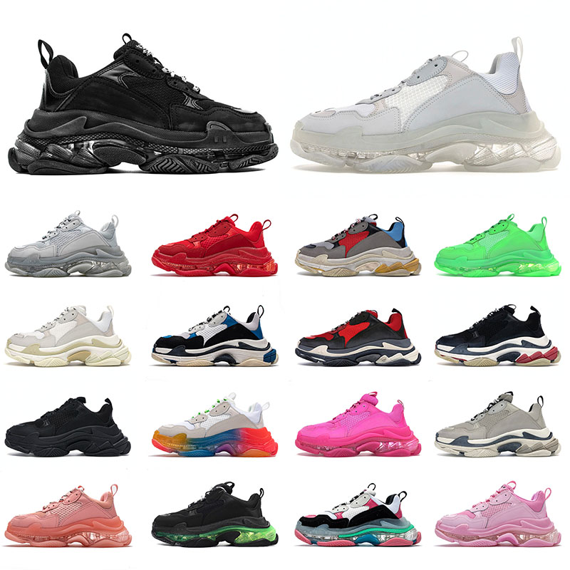 

Paris 17 FW Men Women Triple-S Classic Running Shoes Luxurys Designers Authentic Top quality Comfortable Trainers Crystal Bottom Platform sneakers EUR 36-45, 36-40 (2)