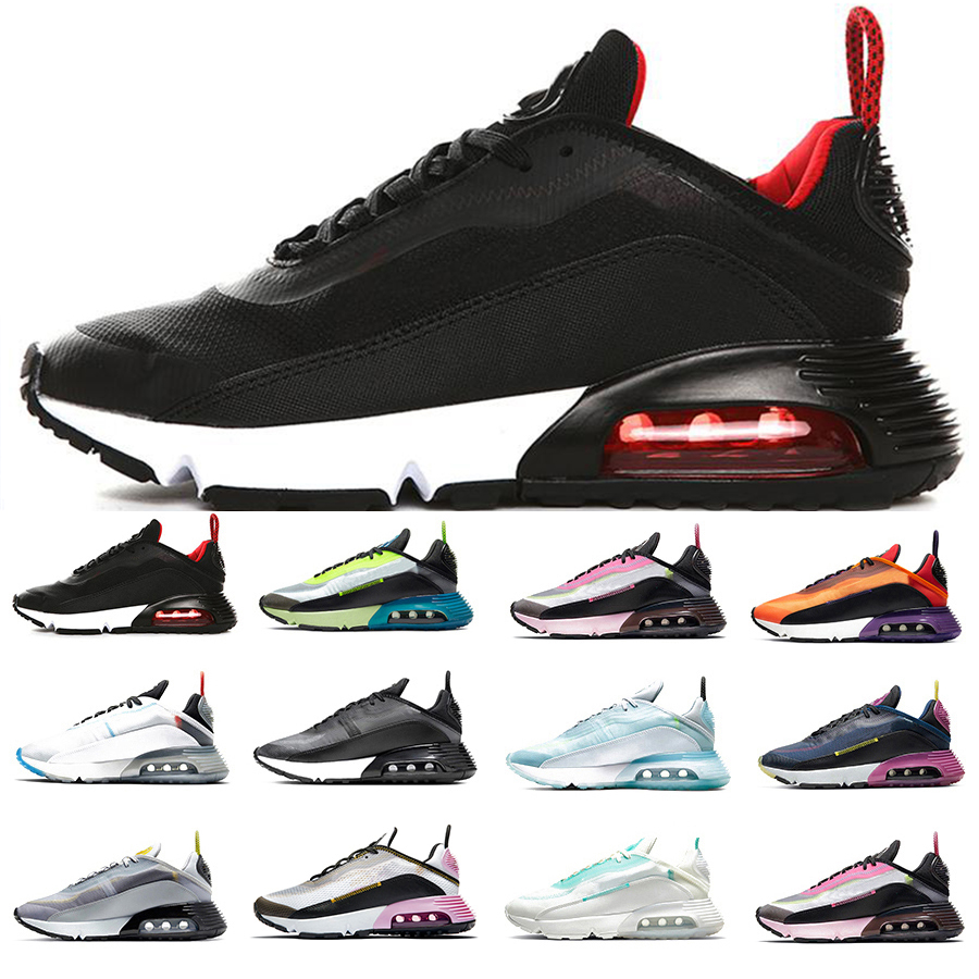 

2090 mens running shoes sneakers Wolf Grey White and Black White Blue Triple Pure Platinum USA Aurora Green True Pink Foam Bred Fashion men women trainers sports shoe, Item#39