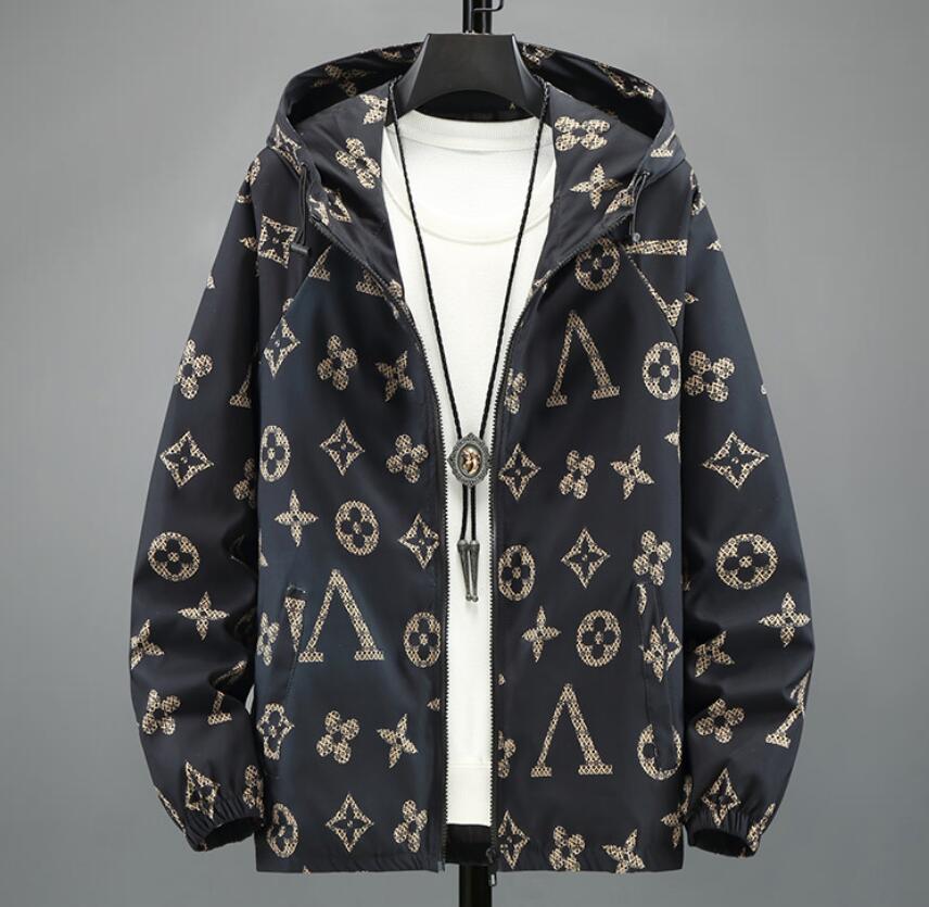 

Sports jacket men's autumn and winter net Hong Kong style hooded casual jacket windbreaker loose and versatile casual clothes men, W2