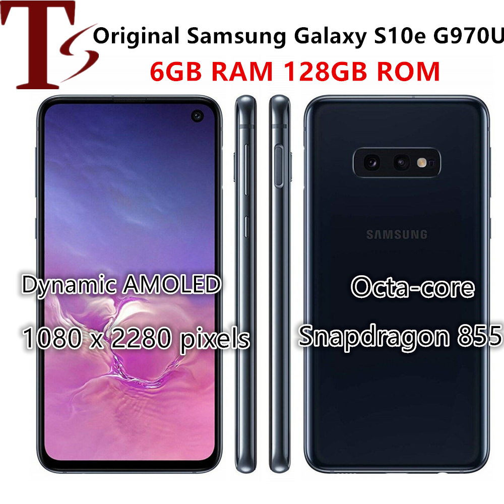 

Original Samsung Galaxy S10e G970U G970F Octa Core 6GB/128GB 5.8" 4G Lte Refurbished Unlocked Smart Phone, Blue