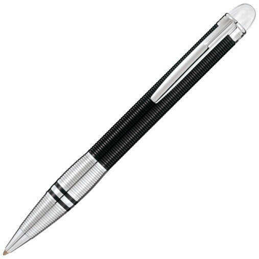

Crystal on top black and silver Circle Cove rollerball pen office M B pens with series number