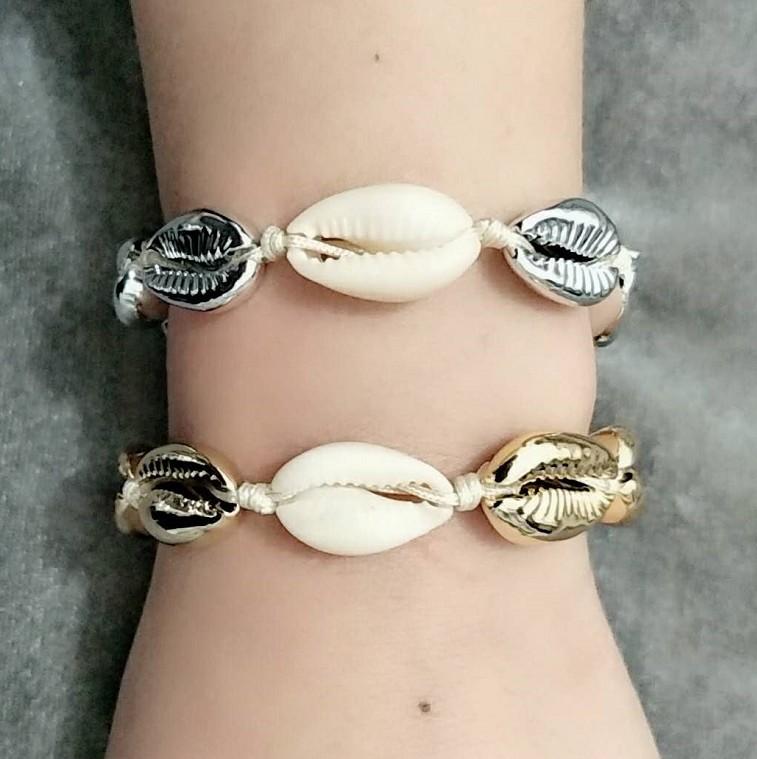 

Charm Bracelets NATURAL PUKA SHELL BRACELET GOLD Cowry Boho Fashion Beach Seashell Women Jewelry Pulseira Feminina