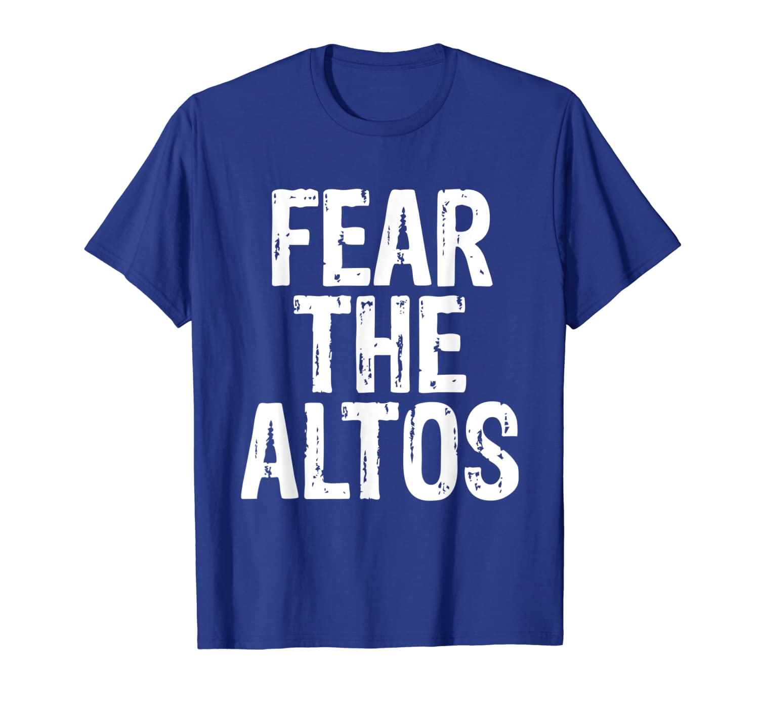 

fear the altos glee club choir nerd musician t-shirt, White;black