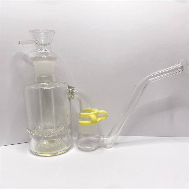 

The latest 90 degree 18mm bowl glass hookah water pipe dust collector with J hook adapter (AC-013).