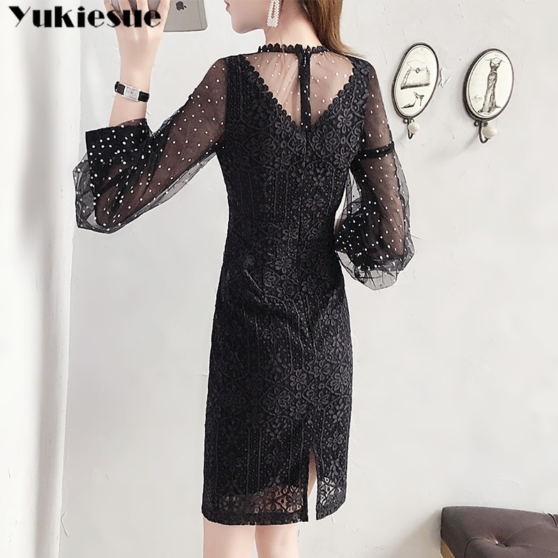 

summer dress for women dresses women' dress black vintage lace sexy maxi party long sexy bodycon dress female plus size 210519