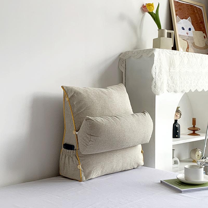 

Cushion/Decorative Pillow Adjustable Pure Color Triangle Cushion Lazy People Back Couch Pillows Washable Office Travel Car Waist Pad, Green