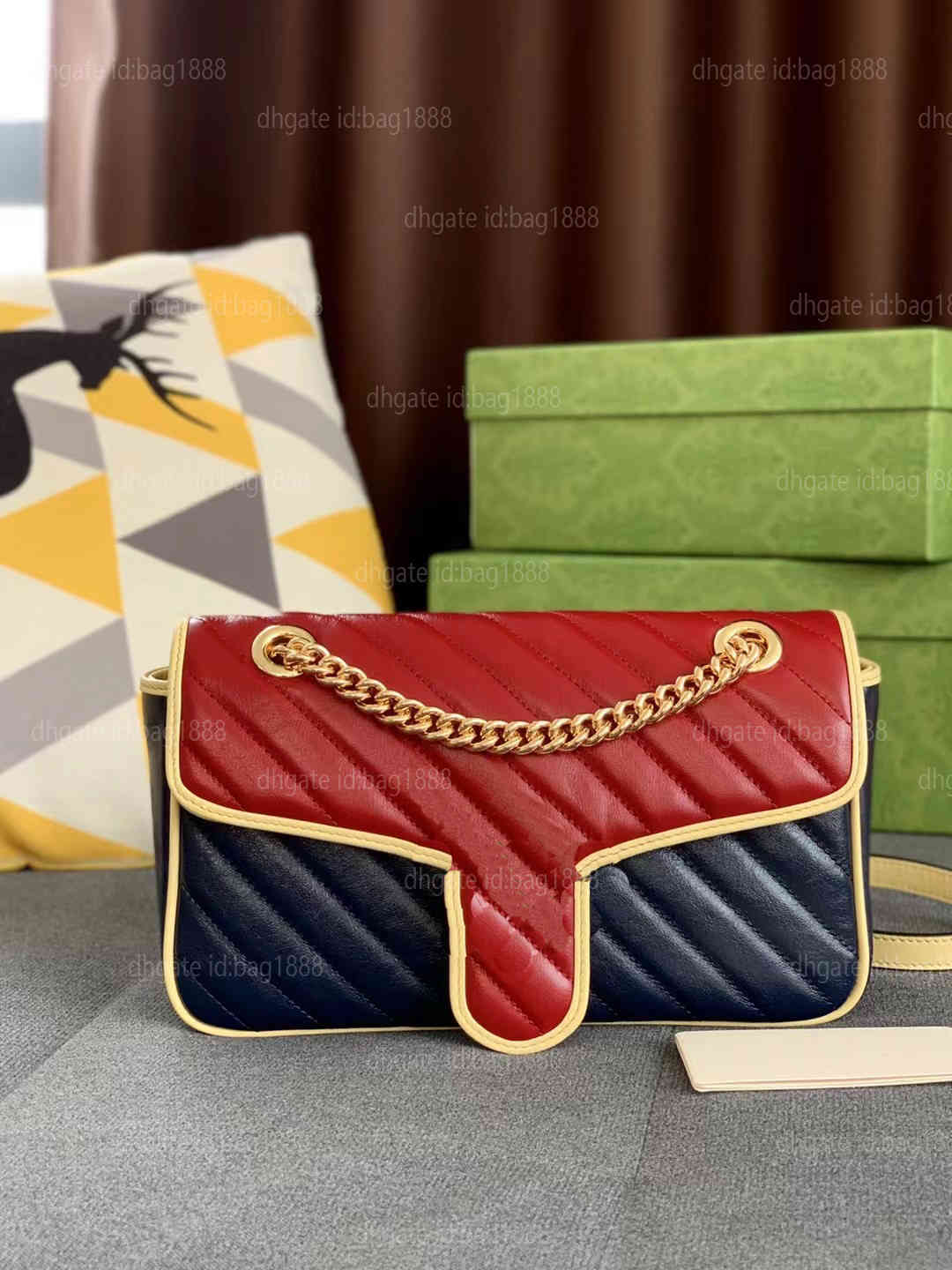 

Handbag Multi Pochette Bag Crossbody Bags Leather high-quality women's shoulder bag fashion marmont bags famous brand classic cross body han, No bags;make up the difference
