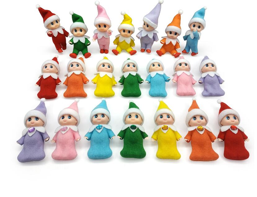 

US STOCK Party Favor Christmas Decorations Gifts Baby Elf Doll Toy Baby Elves Dolls Childrens Toys Baby Mini Doll Gifts 8 Colors valentines day gifts