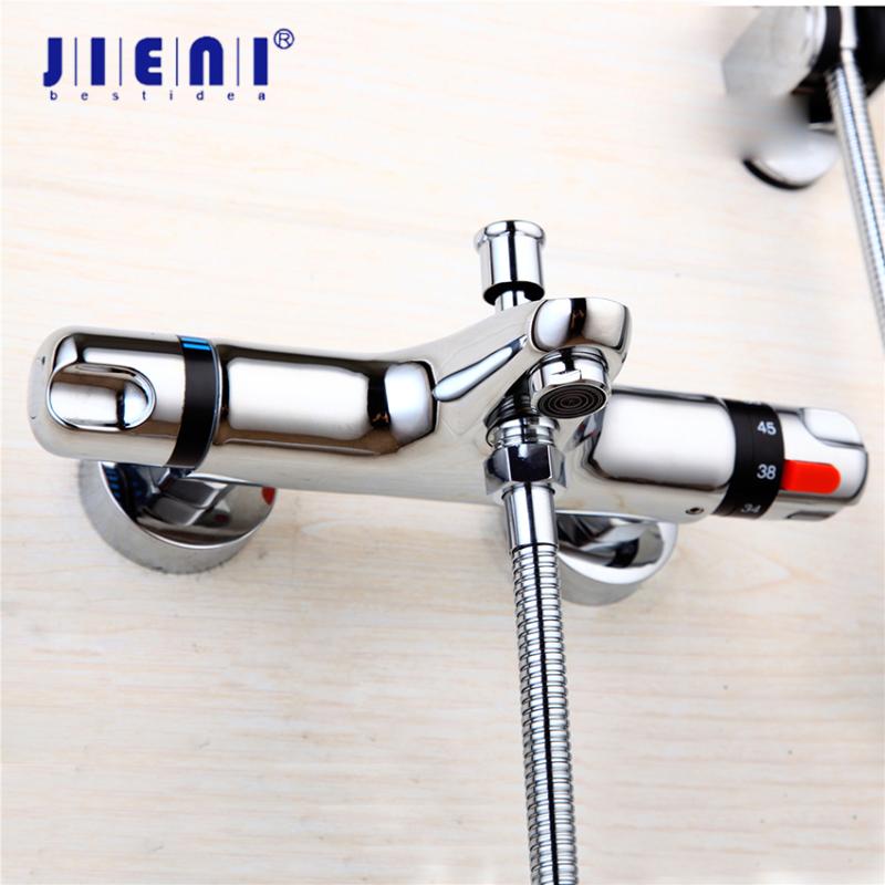 

Chrome Brass Torneira Da Banheira Bathtub Sink Basin Faucet Set Exposed Shower Wall Mounted Thermostatic Mixer Taps Bathroom Sets