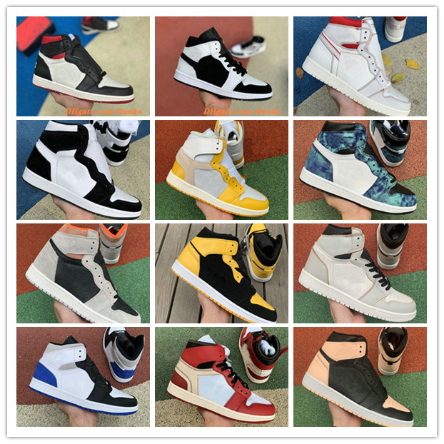 

2021 Fashion High 1 OG GS X Travis Men Basketball Shoes Obsidian ASG UNC Crimson Tint Fearless Banned Retroes 1s Chicago White Grey Sports