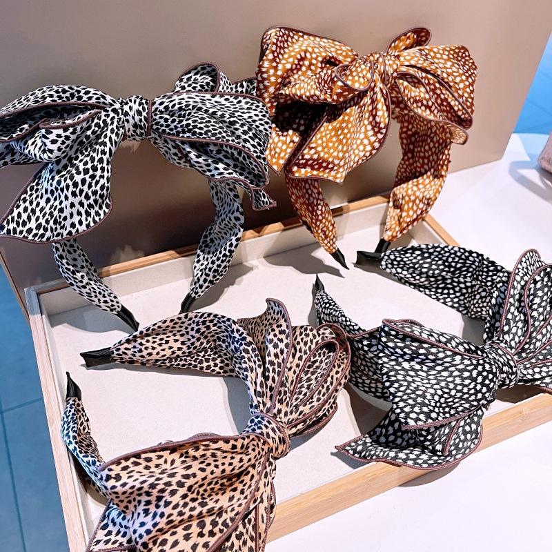 

Hair Clips & Barrettes Classic Three-Dimensional Multi-Layer Big Bow Headband Fashion Woman Romantic Leisure Female Accessories, Golden;silver