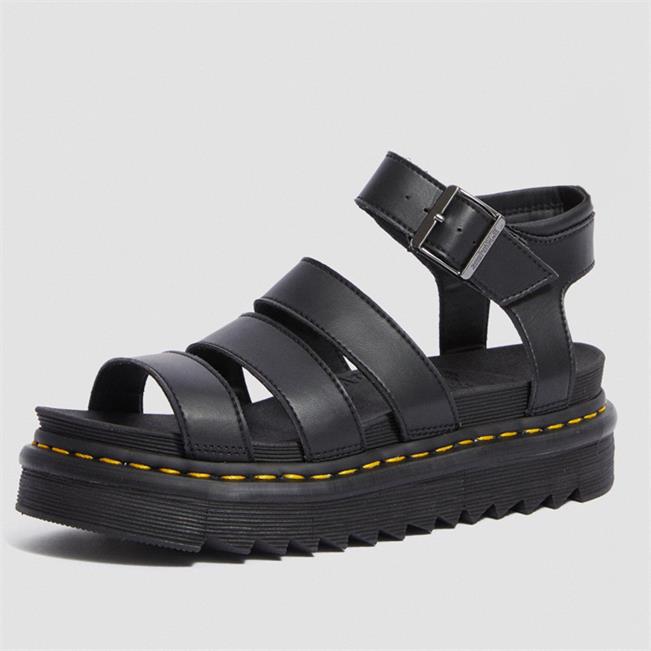 

2021 Luxury designer gladiator sandals women black summer causal shoes comfortable genuine leather buckle dr martin platform sandals size