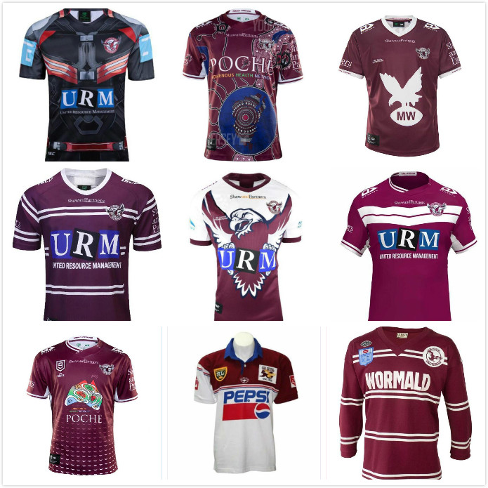 

2021 MANLY WARRINGAH SEA EAGLES 20 21 Indigenous Super Rugby Jersey Australia nrl League Retro, Black;gray