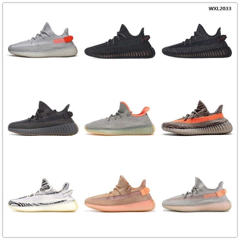 

2021 High quality Kanye V2 Cinder Reflective Running Shoes Womens men Fashion Sneakers FY4176, Box