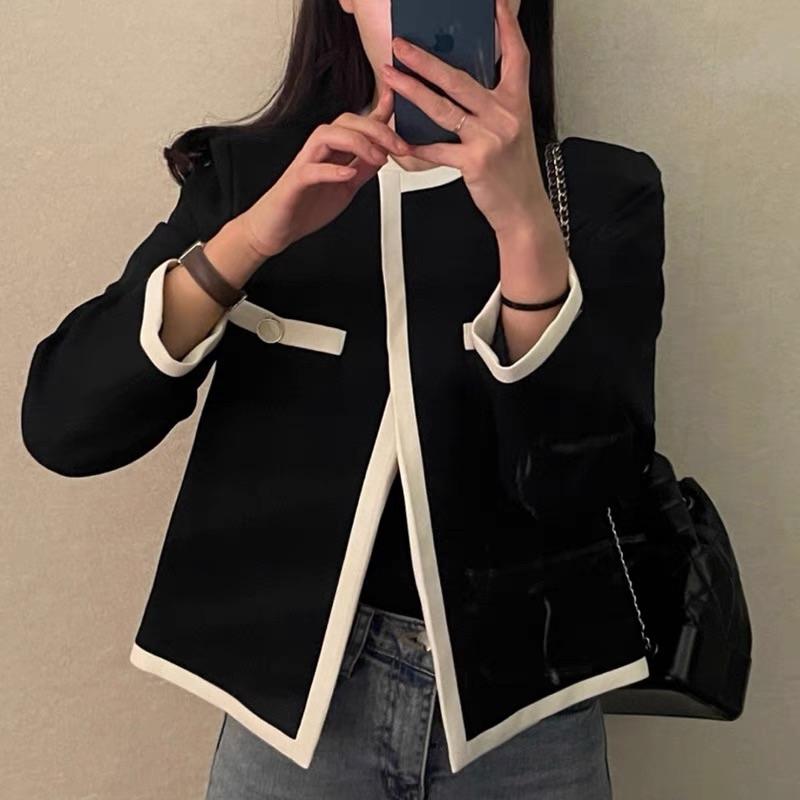 

Women's Jackets Elegant Office Cardigan Thin Coat 2022 Women Casual Long Sleeve Femme Solid Overcoats Poncho Oversize, Black;brown