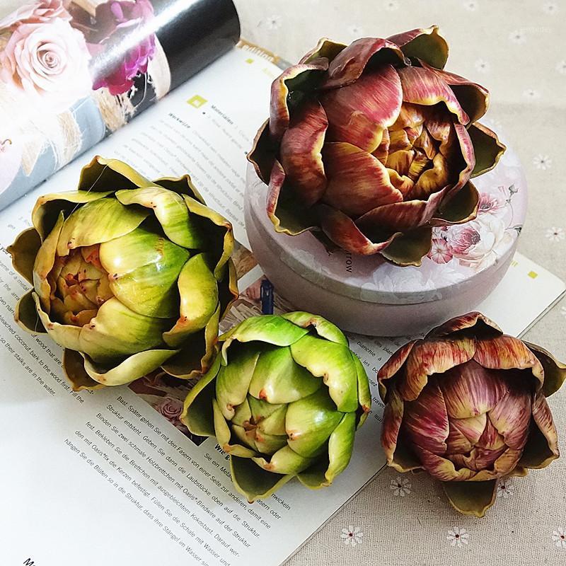 

Party Decoration Artificial Artichoke Fruit Pot Plant Plastic Pineapple