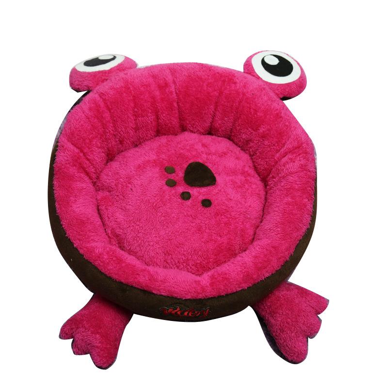 

Pet Cat Bed Indoor Frog For Cats House Warm Small Dog Mat Portable Kitten Soft Cute Sleeping Lounger Nest Supplies Kennels & Pens