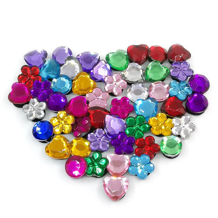 

Girls Shining cute cartoon crystal flower PVC Shoe Charms Shoe Buckles Glow luminous Buckles Fit Bracelets Croc JIBZ Shoe accessories, White;pink