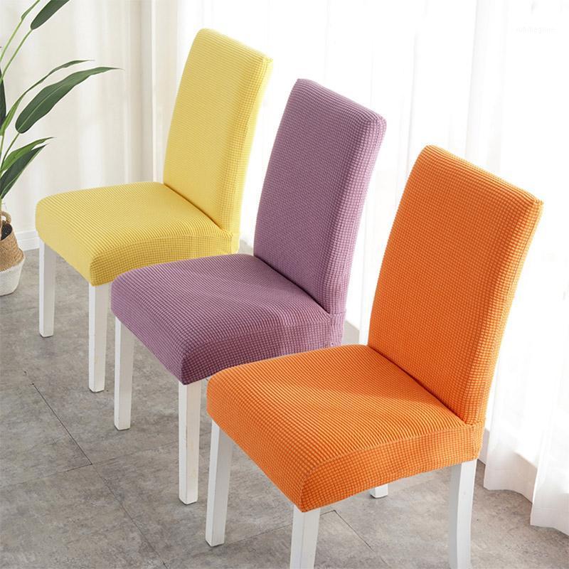 

Elastic Kitchen/Dining Room Chair Cover, Stretch Spandex Desk Seat Covers For Chairs Jacquard Slipcover Case Living