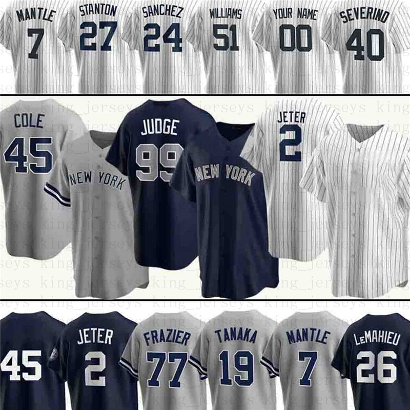 

New 48 Anthony Rizzo York 99 Aaron Judge Yankees Baseball Jerseys 45 GERRIT COLE Jersey 2 Derek Jeter Sanchez Men1 25 GLEYBER TORRES 42 Mariano Rivera LeMahieu, Women(yang ji)