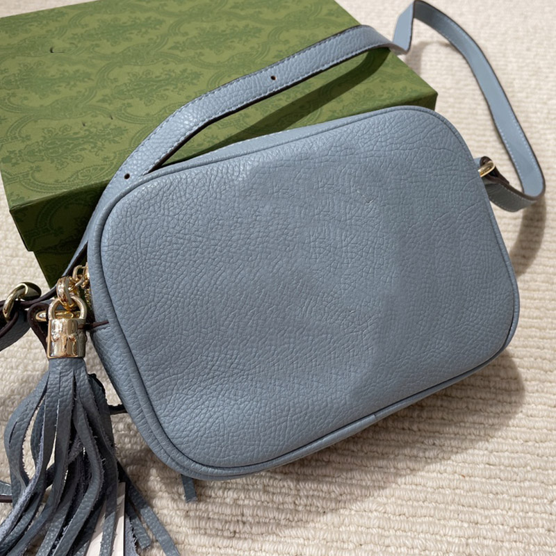 

Women Shoulder Crossbody Bags Newest Style Fashion Genuine Leather Camera Bag Plain G Purse With Dustbag Convex Letter Square shape