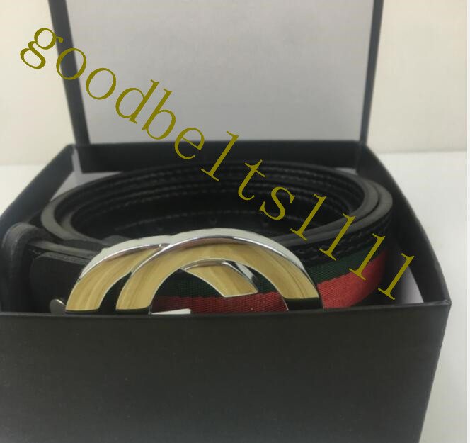 

2021 Belt Gg Buckle Fashion Genuine Leather Women Belts For men Letter Double 105-120CM White Box, Black;brown