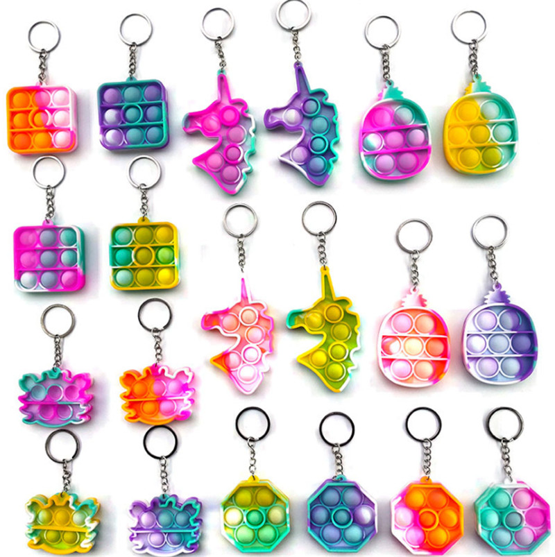 

2021 Glow Fluorescence Push Bubble Adult Relief Toy Antistress Soft Squishy Gift Anti Stress Child Toy-TOPN73