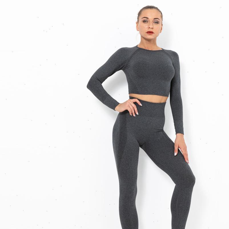 

women leggings seamless legging yoga pants sports clothing solid high waist full length workout for fittness, Black