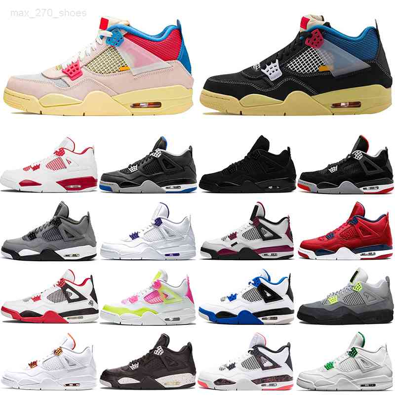

Basketball shoes 4s Jumpman 4 men union guava Alternate Motorsport Black Cat bred Cool Grey court purple trainers sneakers outdoor sport