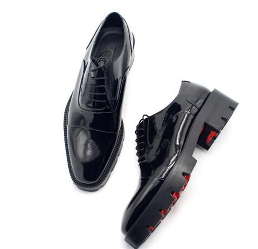 

Red Bottom Handmade Oxfords Men Formal Business Shoes Wedding Party Shoe