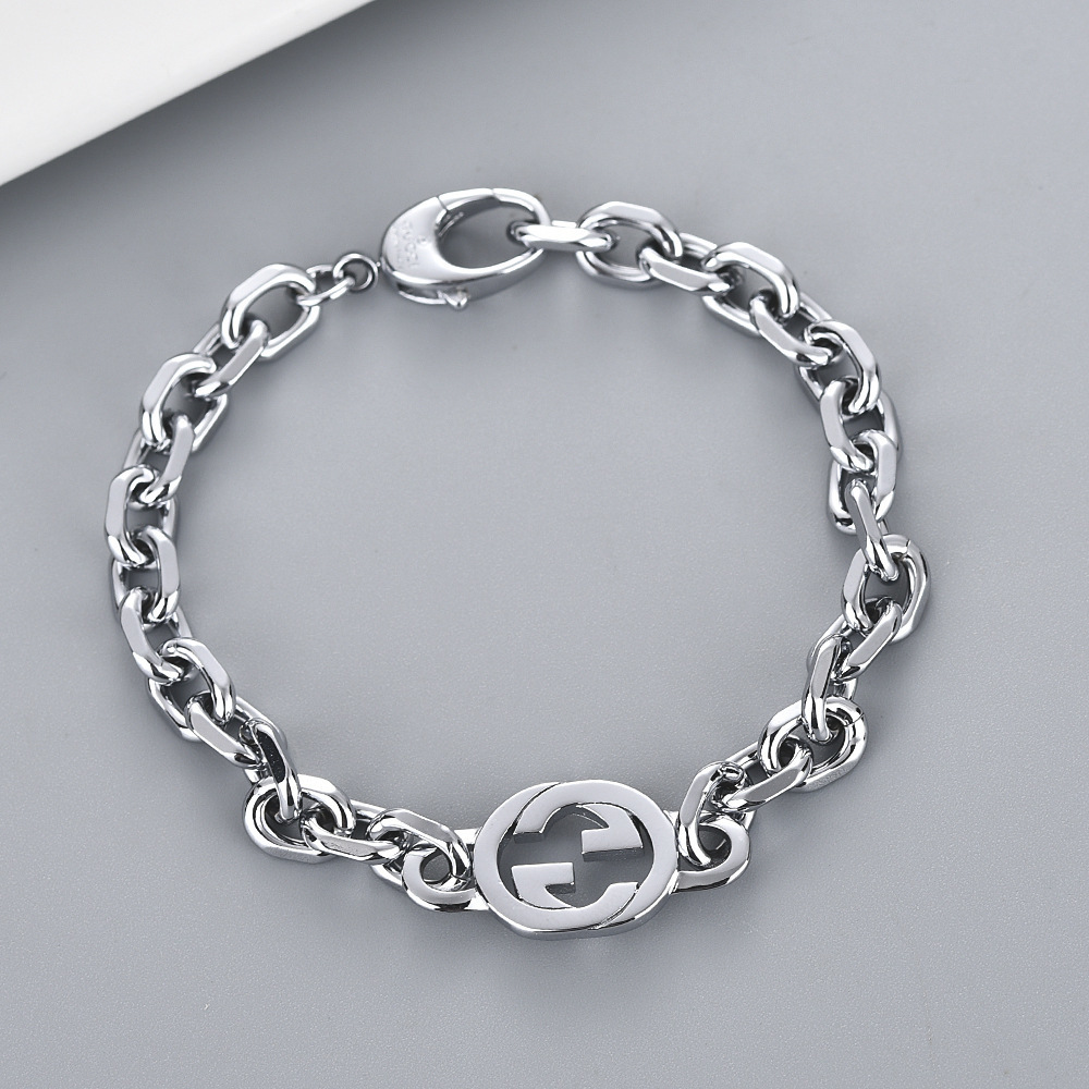 

75% Off Factory Store jewelry hollow out interlocking bracelet necklace for men and women with the same gift straight Online Sale