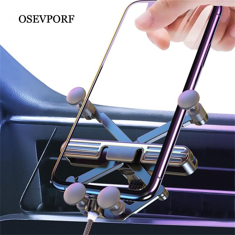 

Cell Phone Mounts & Holders OSEVPORF ABS Car Holder For 11 Pro MAX 2021 Stand S20 S10 Universal Air Vent Mount