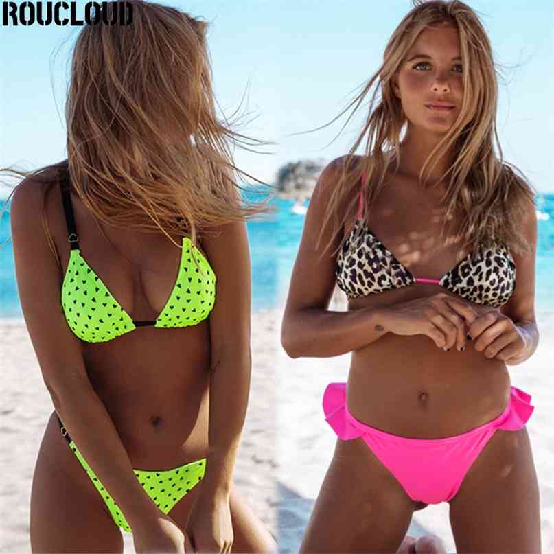 

Sexy Bikinis Women Swimsuit Bandage Leopard Print Beach Wear Bathing Suits Push Up Swimwear Female Brazilian Bikini Set 210615, 06